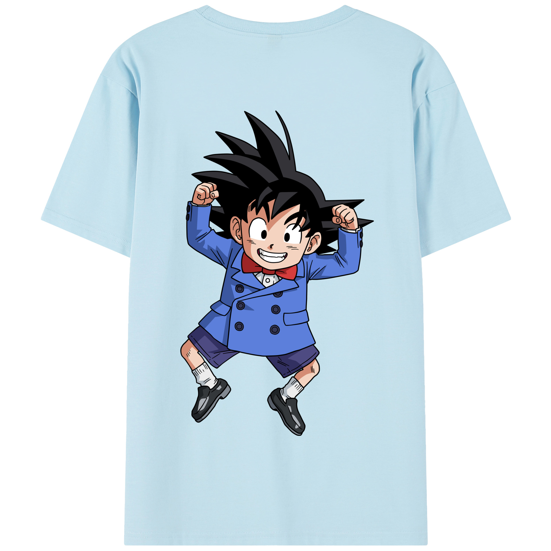 （画像用） ドラゴンボール 孫悟空（そん ごくう）Son Goku カカロット DRAGON BALL Kakarotto 綿100％半袖Tシャツ（背面プリント）